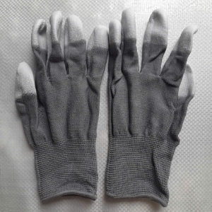 GĂNG TAY SỢI XÁM PHỦ PU NGÓN SIZE L